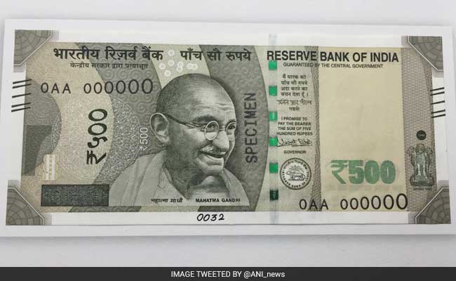 New 500 rupees notes india