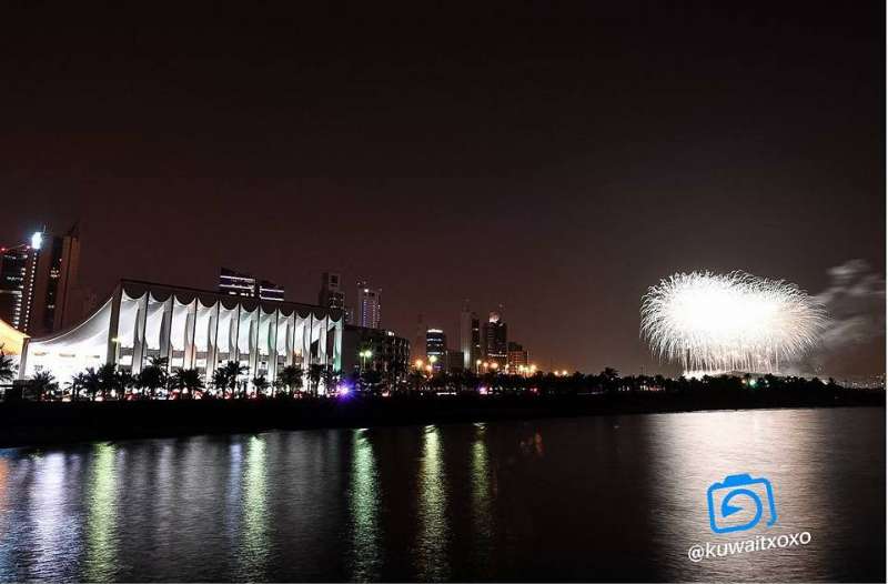 Large number of citizen and expats gathered to see the amazing fireworks display at Kuwait city