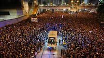 Hong Kong protests: Activists praised for clearing away rubbish and parting crowds for ambulances
