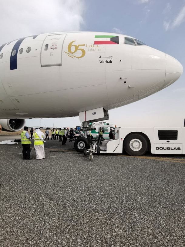 Kuwait Airways ground staff killed while towing Boeing 777-300ER