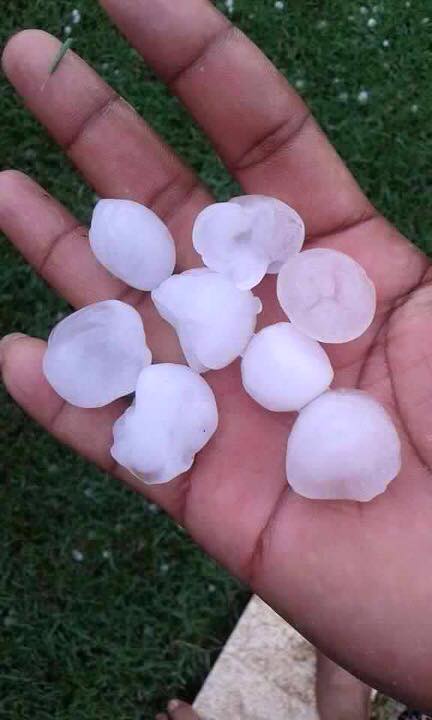 Hailstones Storm Hits Kuwait