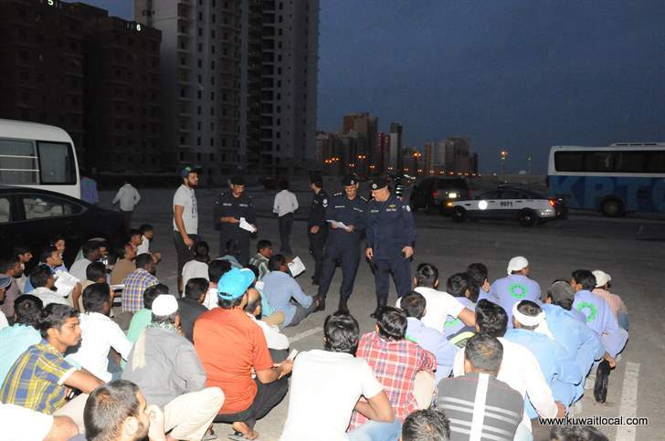 Security Raid in Mahboula Kuwait