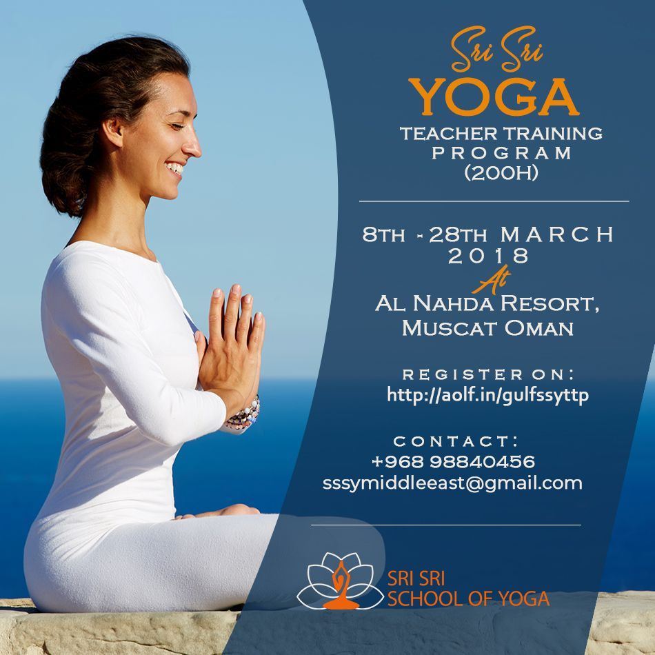 Yoga Instructors' Training Program 200 Hr - Sri Sri School of Yoga ...