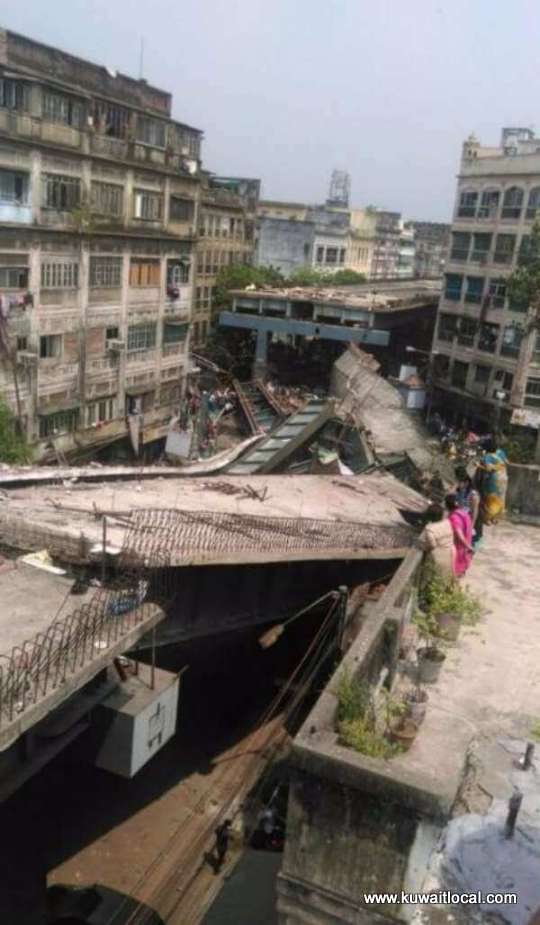  Flyover collapsed in India and left many dead